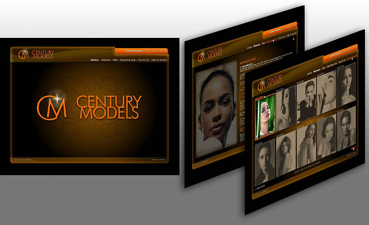 Century Models Agency webdesign proposal