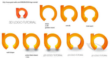 3D logo - vector image test