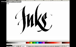 Inkscape - Digital calligraphy