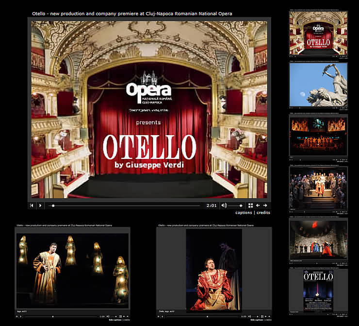 Multimedia slideshow for Othello
