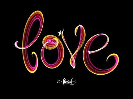 EscapeMotion-Flame digital calligraphy test wallpaper by florinf